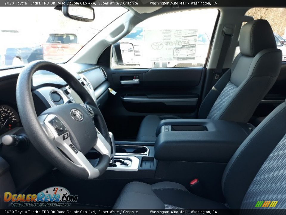 2020 Toyota Tundra TRD Off Road Double Cab 4x4 Super White / Graphite Photo #19