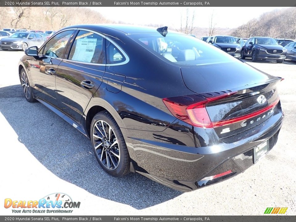2020 Hyundai Sonata SEL Plus Phantom Black / Black Photo #6