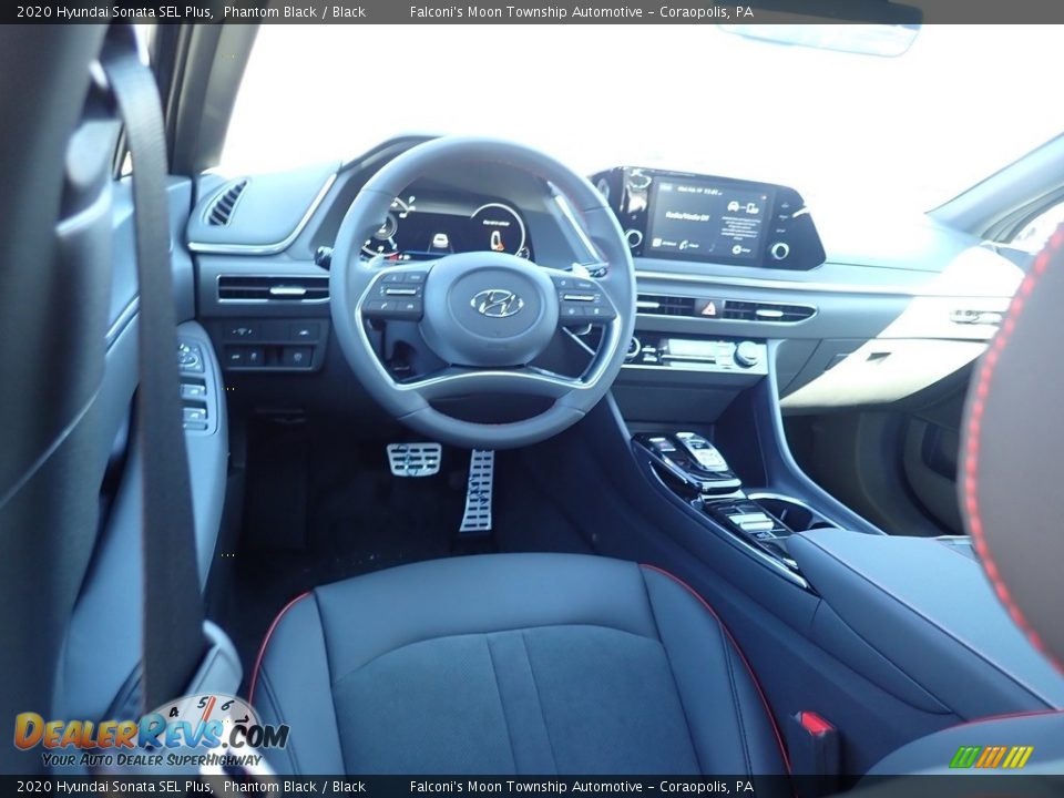 2020 Hyundai Sonata SEL Plus Phantom Black / Black Photo #9