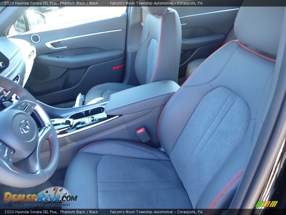 2020 Hyundai Sonata SEL Plus Phantom Black / Black Photo #11