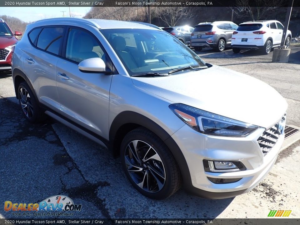 2020 Hyundai Tucson Sport AWD Stellar Silver / Gray Photo #3