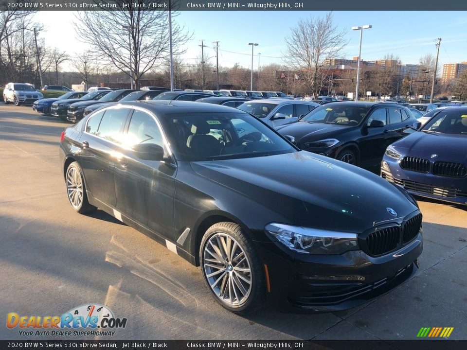 2020 BMW 5 Series 530i xDrive Sedan Jet Black / Black Photo #1