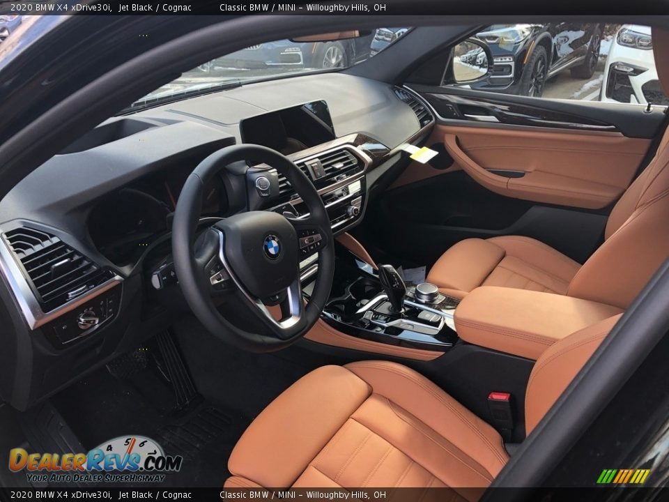 2020 BMW X4 xDrive30i Jet Black / Cognac Photo #4