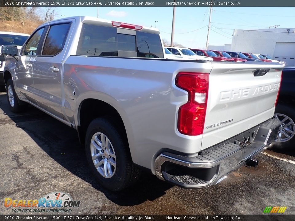 2020 Chevrolet Silverado 1500 LT Z71 Crew Cab 4x4 Silver Ice Metallic / Jet Black Photo #3