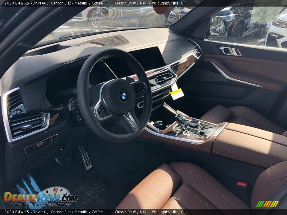 2020 BMW X5 xDrive40i Carbon Black Metallic / Coffee Photo #3