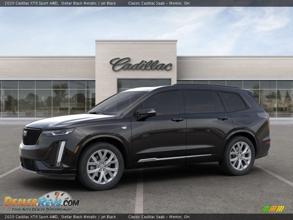 2020 Cadillac XT6 Sport AWD Stellar Black Metallic / Jet Black Photo #5