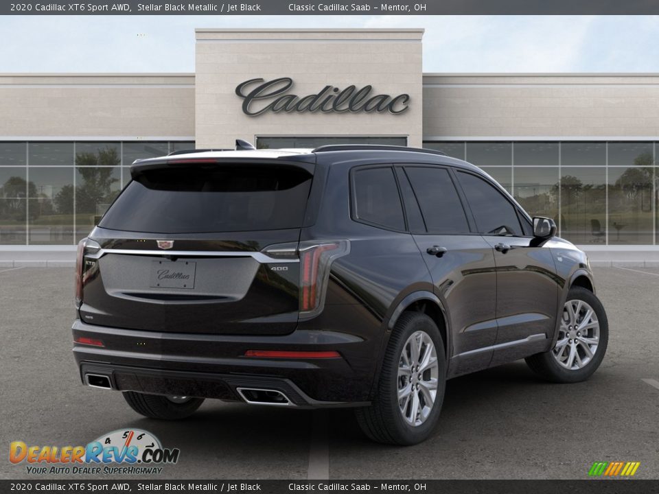 2020 Cadillac XT6 Sport AWD Stellar Black Metallic / Jet Black Photo #7