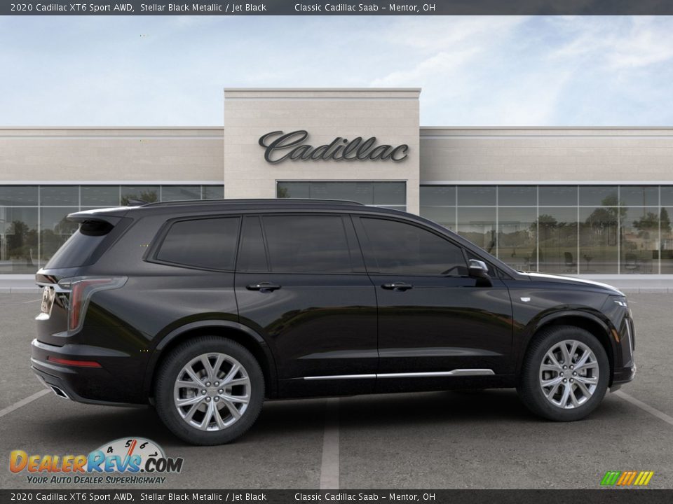 2020 Cadillac XT6 Sport AWD Stellar Black Metallic / Jet Black Photo #8