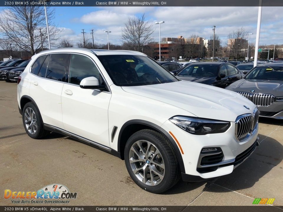 2020 BMW X5 xDrive40i Alpine White / Black Photo #1