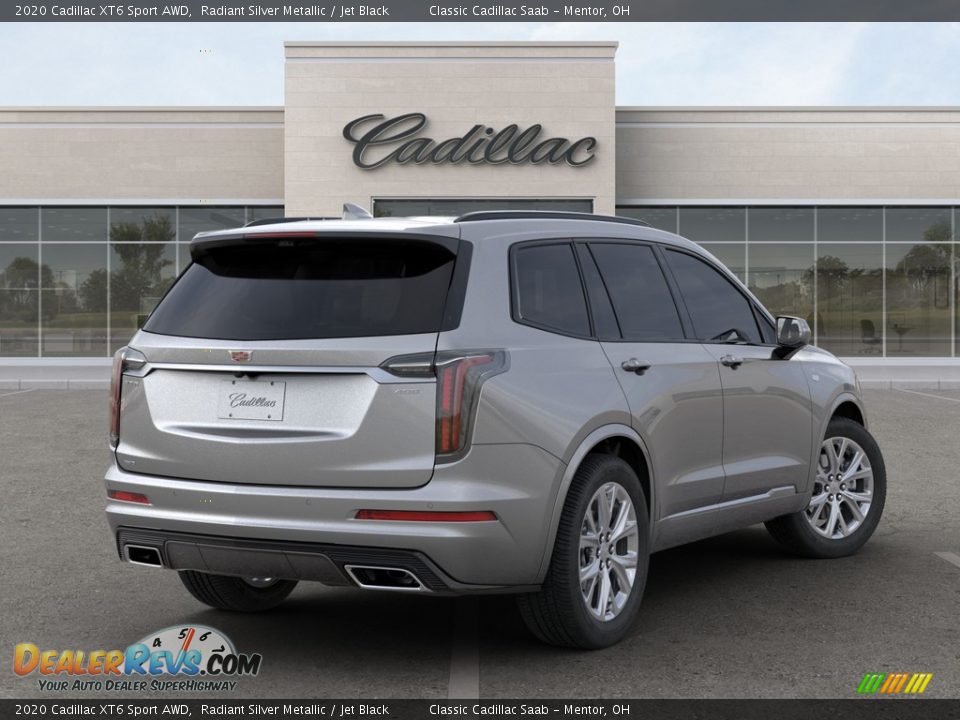 2020 Cadillac XT6 Sport AWD Radiant Silver Metallic / Jet Black Photo #7