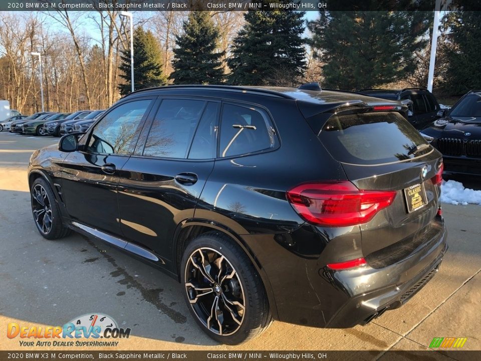 2020 BMW X3 M Competition Black Sapphire Metallic / Black Photo #2