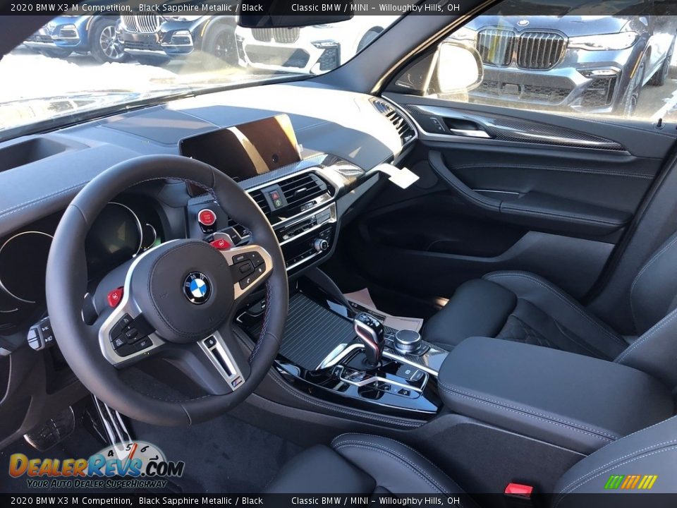 2020 BMW X3 M Competition Black Sapphire Metallic / Black Photo #3