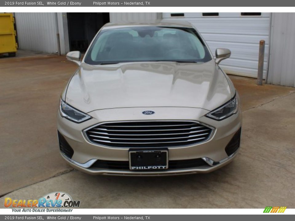2019 Ford Fusion SEL White Gold / Ebony Photo #3