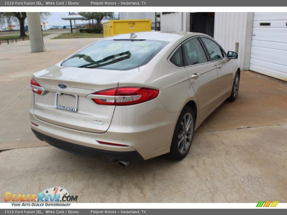 2019 Ford Fusion SEL White Gold / Ebony Photo #9