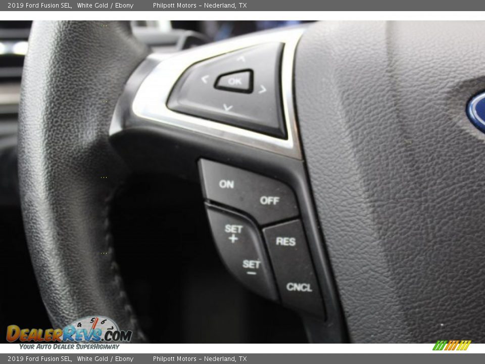 2019 Ford Fusion SEL White Gold / Ebony Photo #13