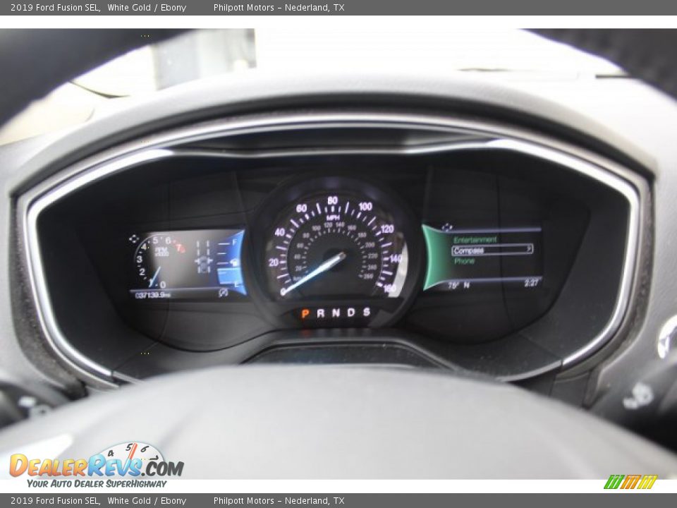 2019 Ford Fusion SEL White Gold / Ebony Photo #15