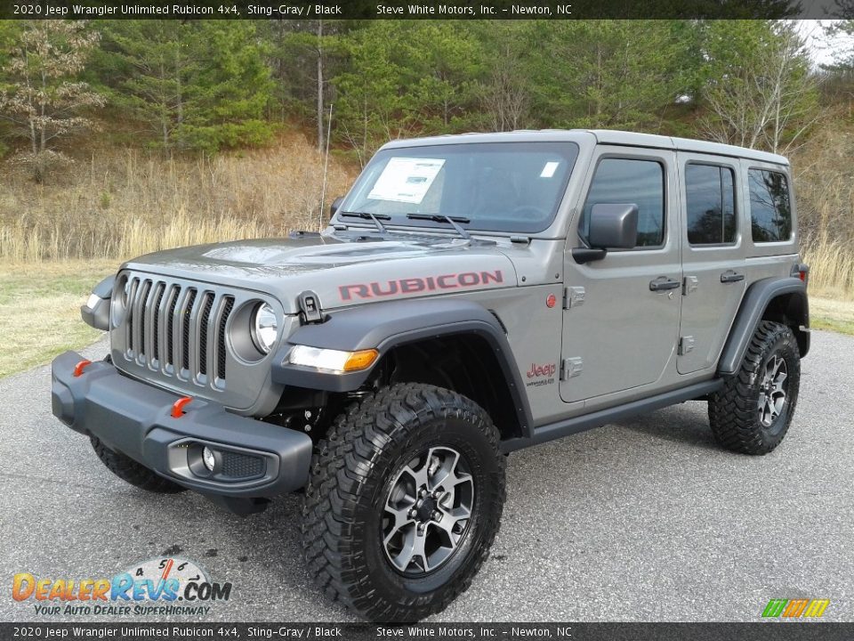 2020 Jeep Wrangler Unlimited Rubicon 4x4 Sting-Gray / Black Photo #2