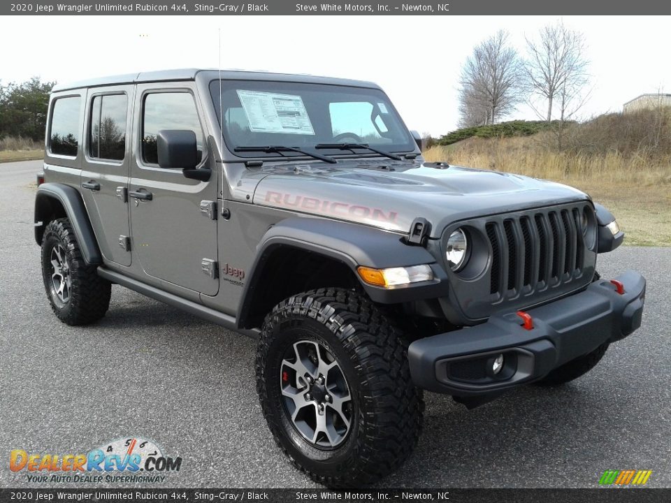 2020 Jeep Wrangler Unlimited Rubicon 4x4 Sting-Gray / Black Photo #4