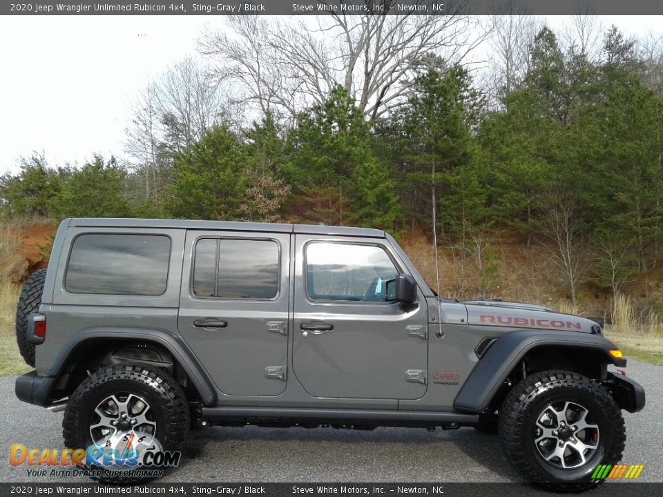 2020 Jeep Wrangler Unlimited Rubicon 4x4 Sting-Gray / Black Photo #5