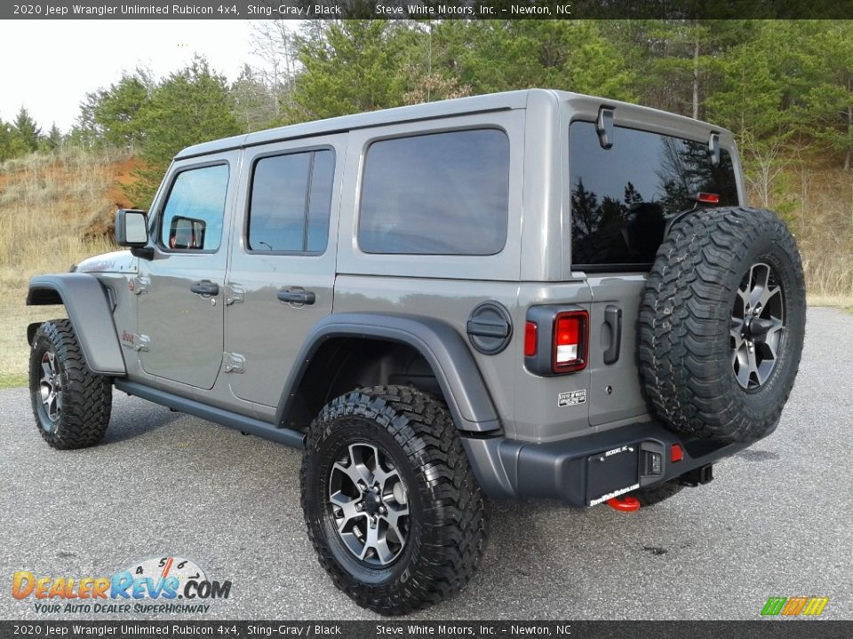 2020 Jeep Wrangler Unlimited Rubicon 4x4 Sting-Gray / Black Photo #8