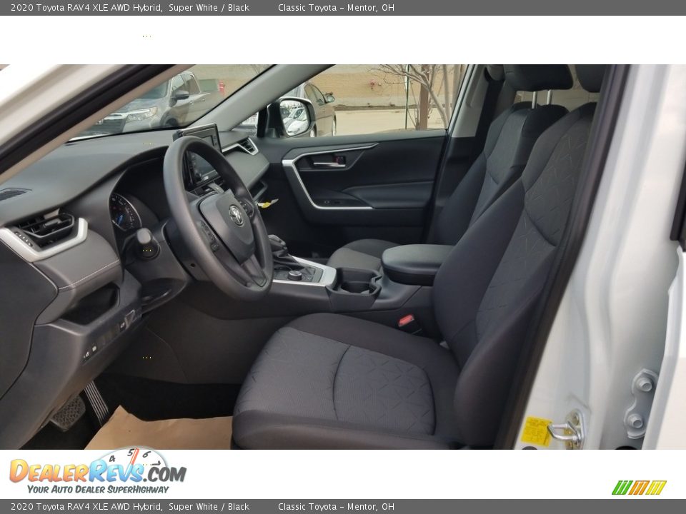 2020 Toyota RAV4 XLE AWD Hybrid Super White / Black Photo #2
