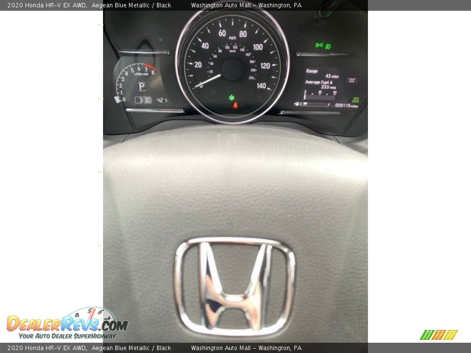 2020 Honda HR-V EX AWD Aegean Blue Metallic / Black Photo #27