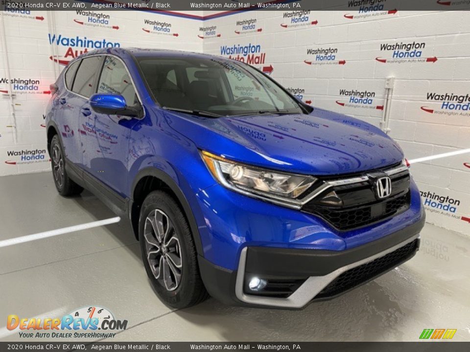 2020 Honda CR-V EX AWD Aegean Blue Metallic / Black Photo #2