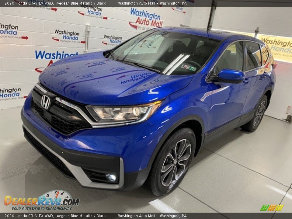 2020 Honda CR-V EX AWD Aegean Blue Metallic / Black Photo #4
