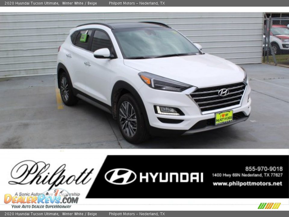 2020 Hyundai Tucson Ultimate Winter White / Beige Photo #1