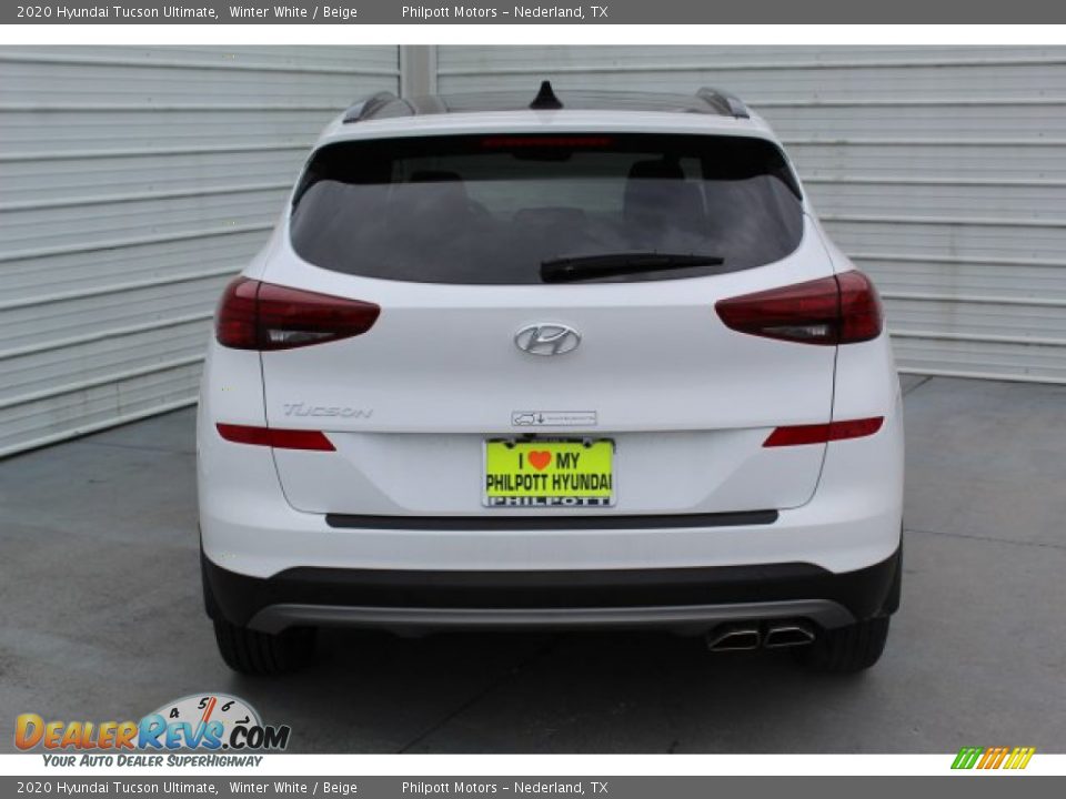 2020 Hyundai Tucson Ultimate Winter White / Beige Photo #7