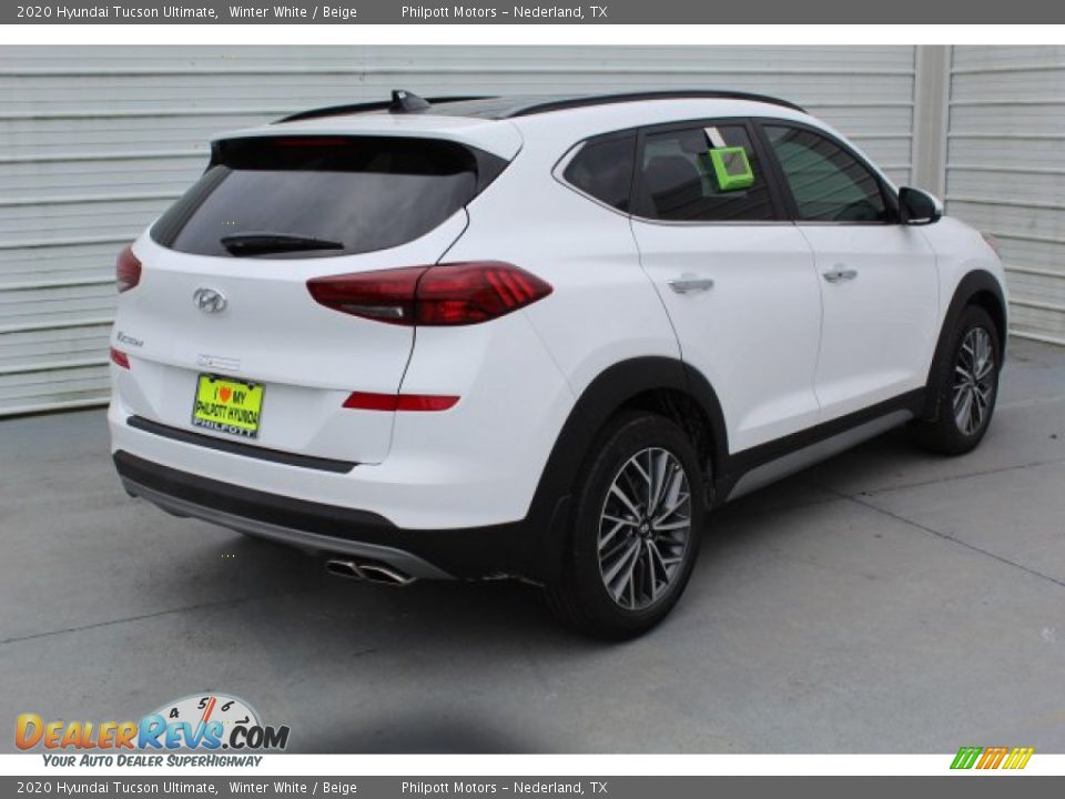 2020 Hyundai Tucson Ultimate Winter White / Beige Photo #8