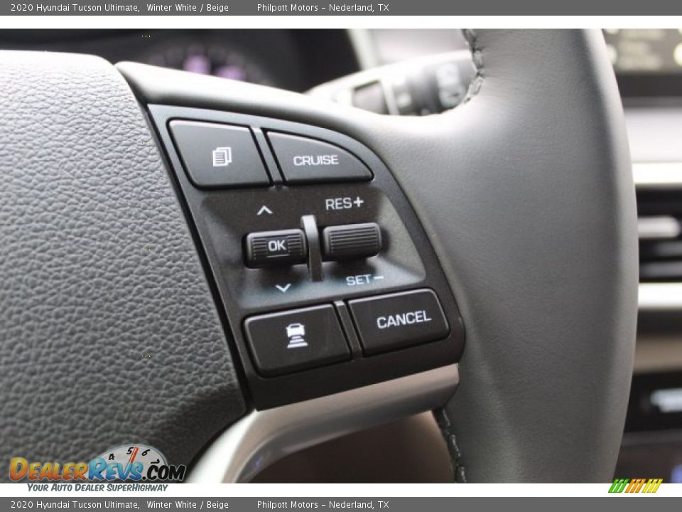 2020 Hyundai Tucson Ultimate Winter White / Beige Photo #12