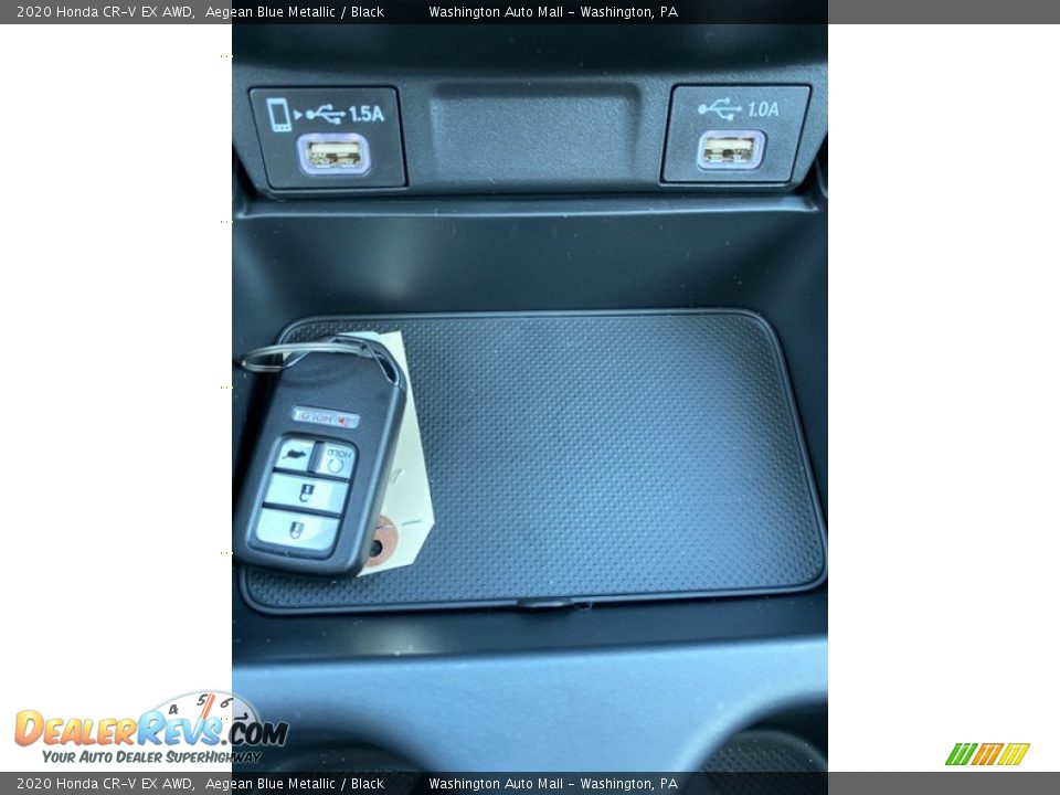 2020 Honda CR-V EX AWD Aegean Blue Metallic / Black Photo #33