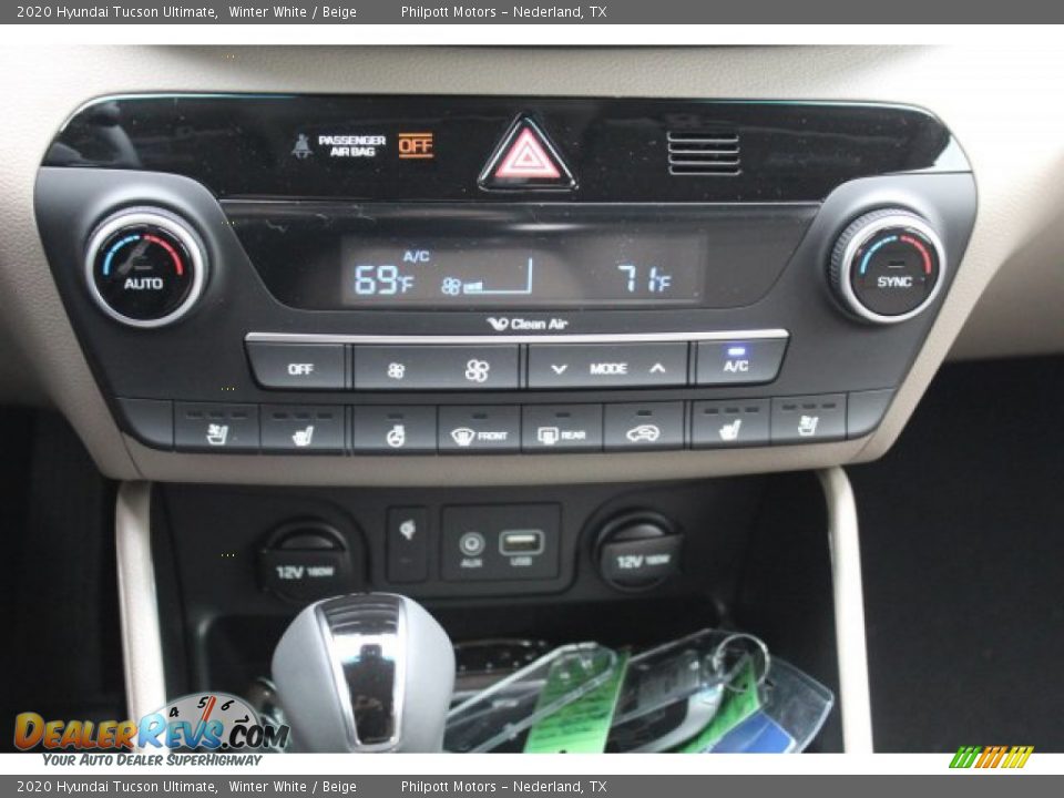 2020 Hyundai Tucson Ultimate Winter White / Beige Photo #16