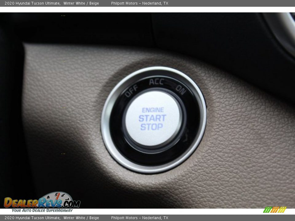 2020 Hyundai Tucson Ultimate Winter White / Beige Photo #17