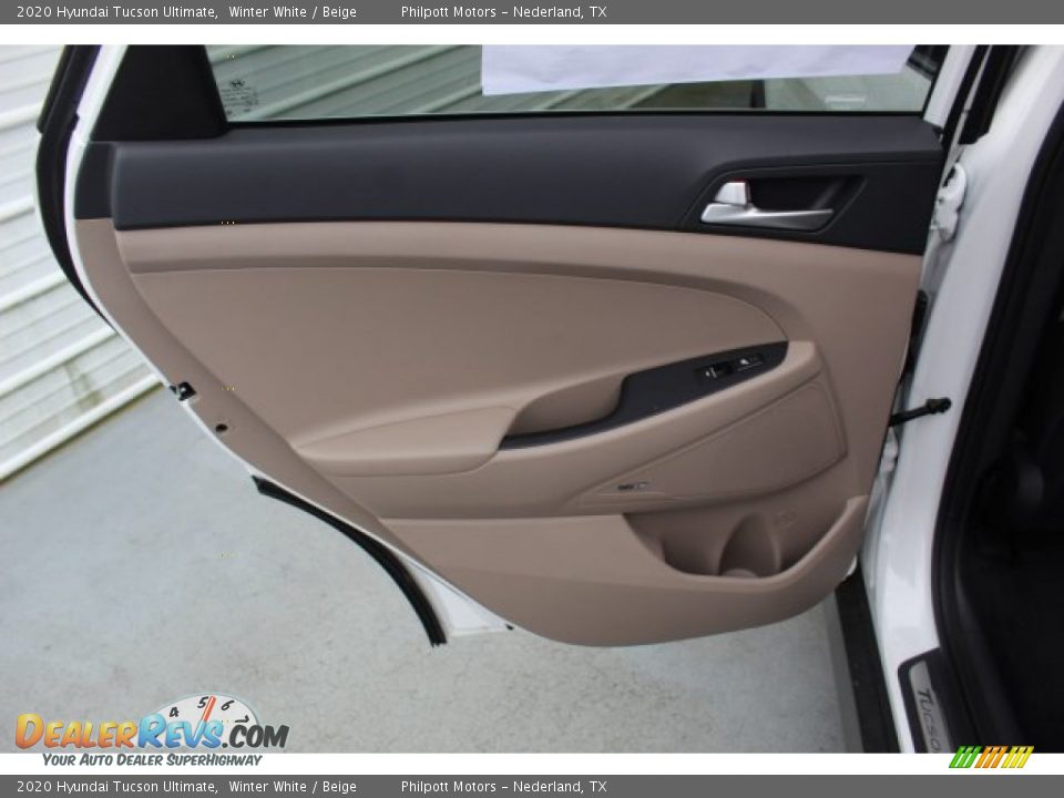 2020 Hyundai Tucson Ultimate Winter White / Beige Photo #19