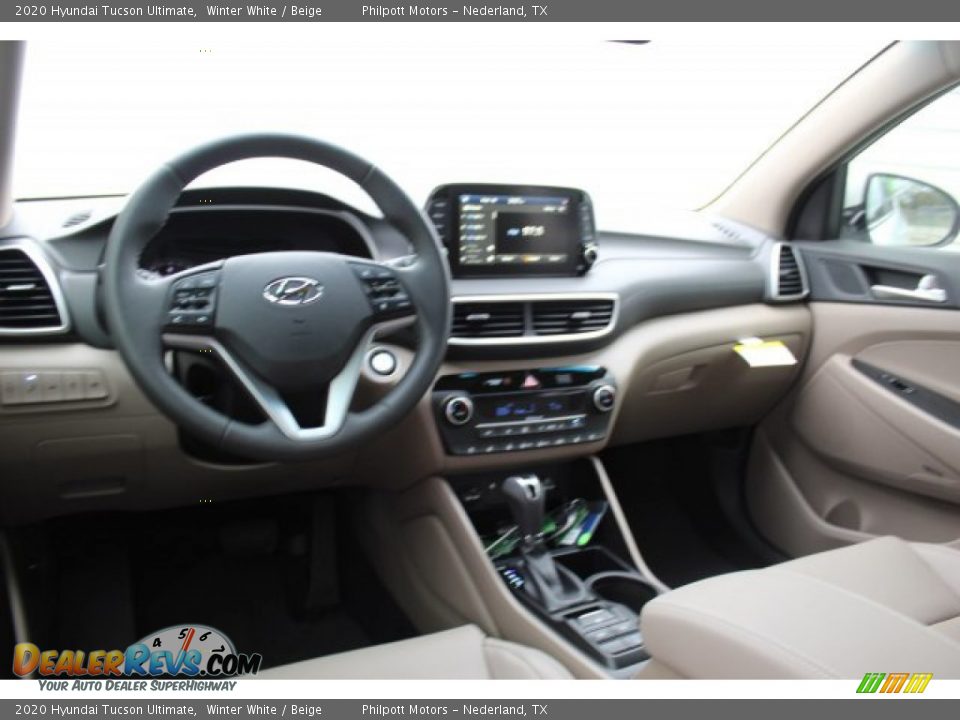 2020 Hyundai Tucson Ultimate Winter White / Beige Photo #21