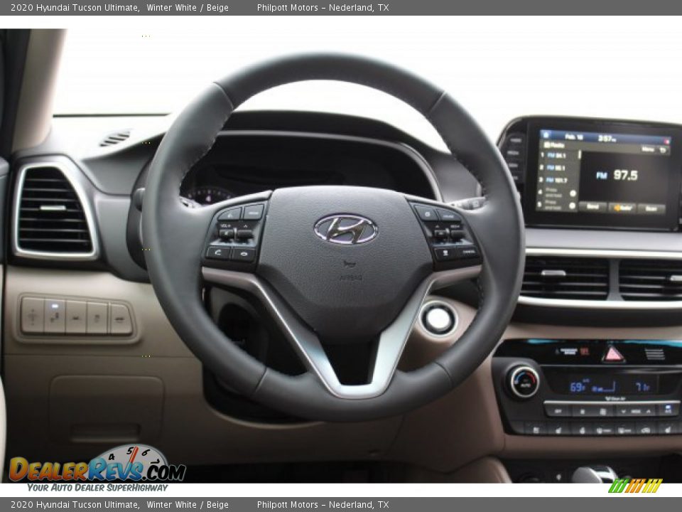 2020 Hyundai Tucson Ultimate Winter White / Beige Photo #22