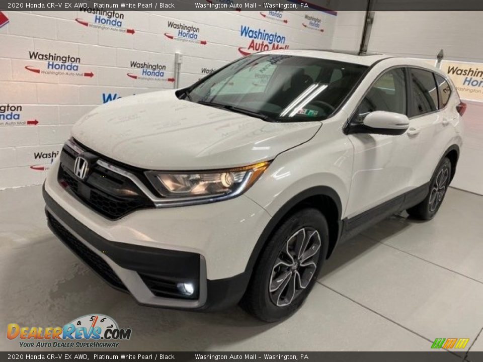2020 Honda CR-V EX AWD Platinum White Pearl / Black Photo #4