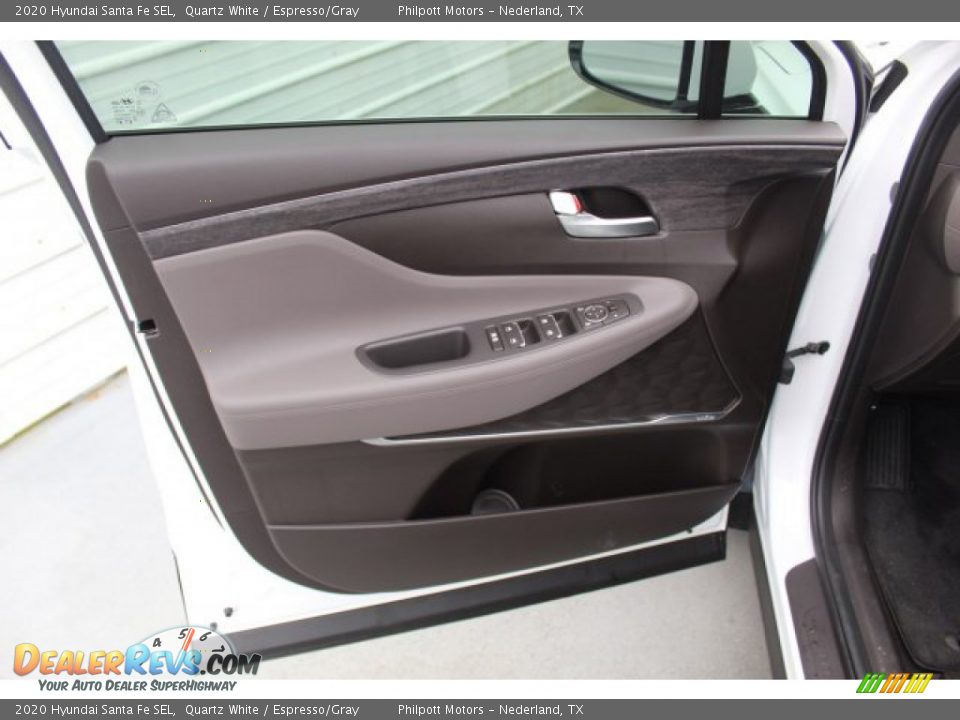 2020 Hyundai Santa Fe SEL Quartz White / Espresso/Gray Photo #8