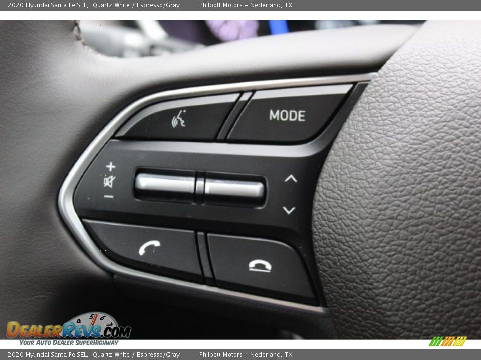 2020 Hyundai Santa Fe SEL Quartz White / Espresso/Gray Photo #10