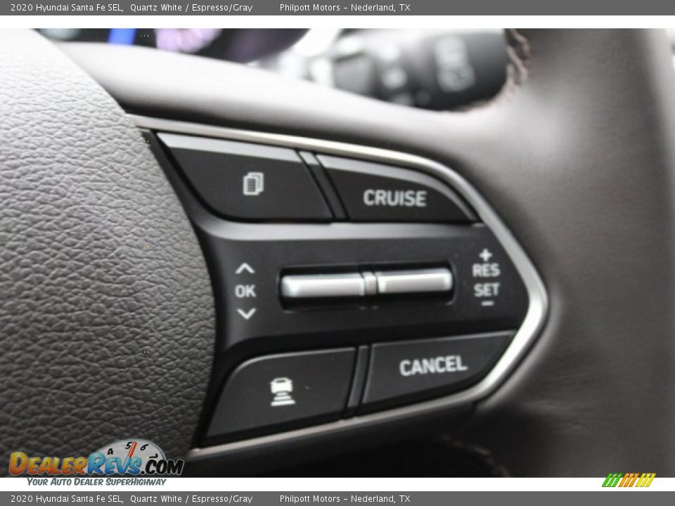 2020 Hyundai Santa Fe SEL Quartz White / Espresso/Gray Photo #11