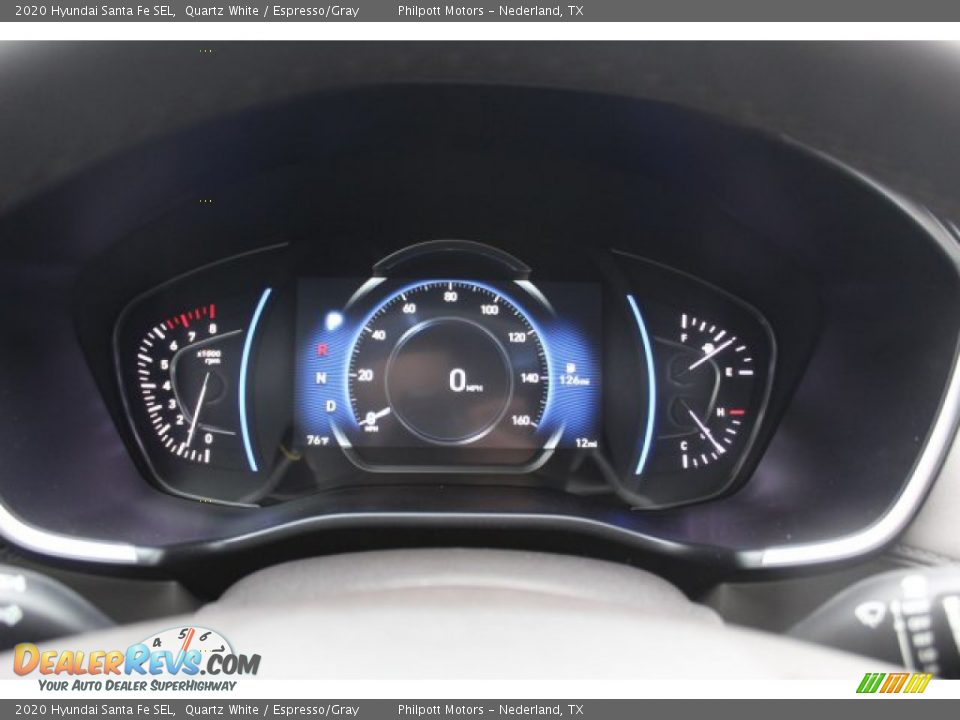 2020 Hyundai Santa Fe SEL Quartz White / Espresso/Gray Photo #12