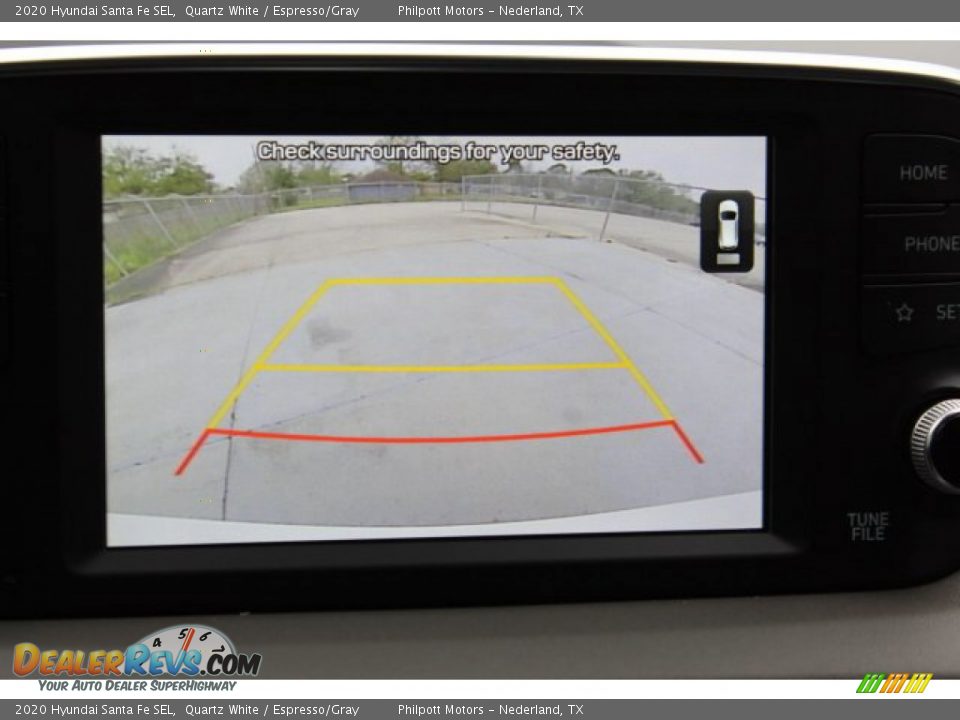 2020 Hyundai Santa Fe SEL Quartz White / Espresso/Gray Photo #17