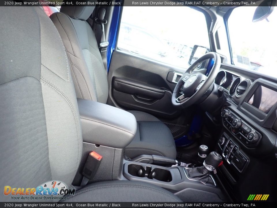 2020 Jeep Wrangler Unlimited Sport 4x4 Ocean Blue Metallic / Black Photo #6