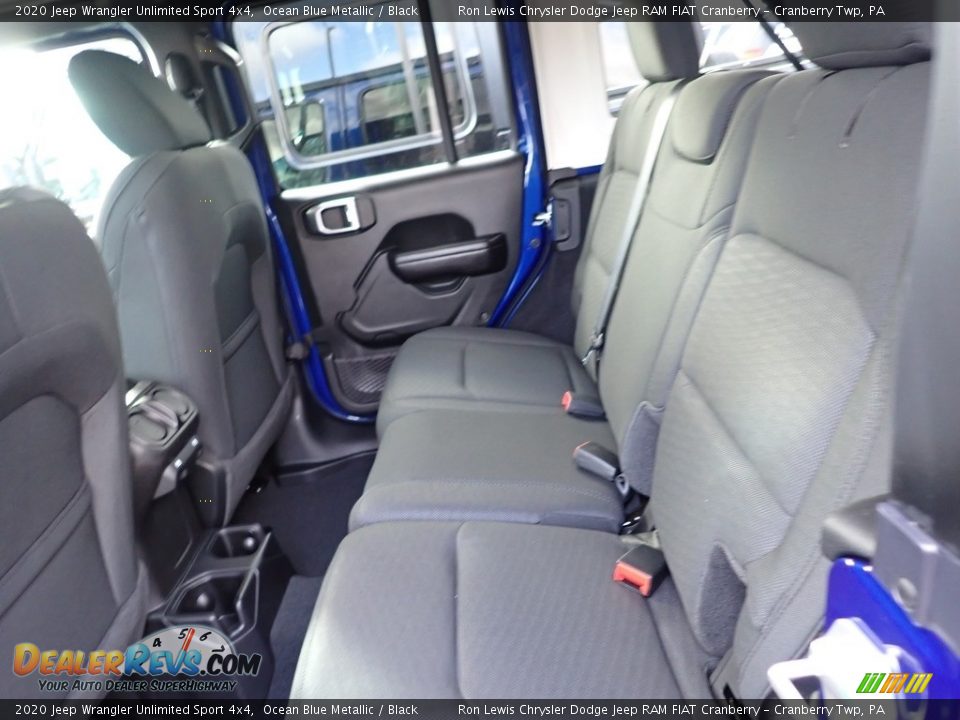 2020 Jeep Wrangler Unlimited Sport 4x4 Ocean Blue Metallic / Black Photo #8