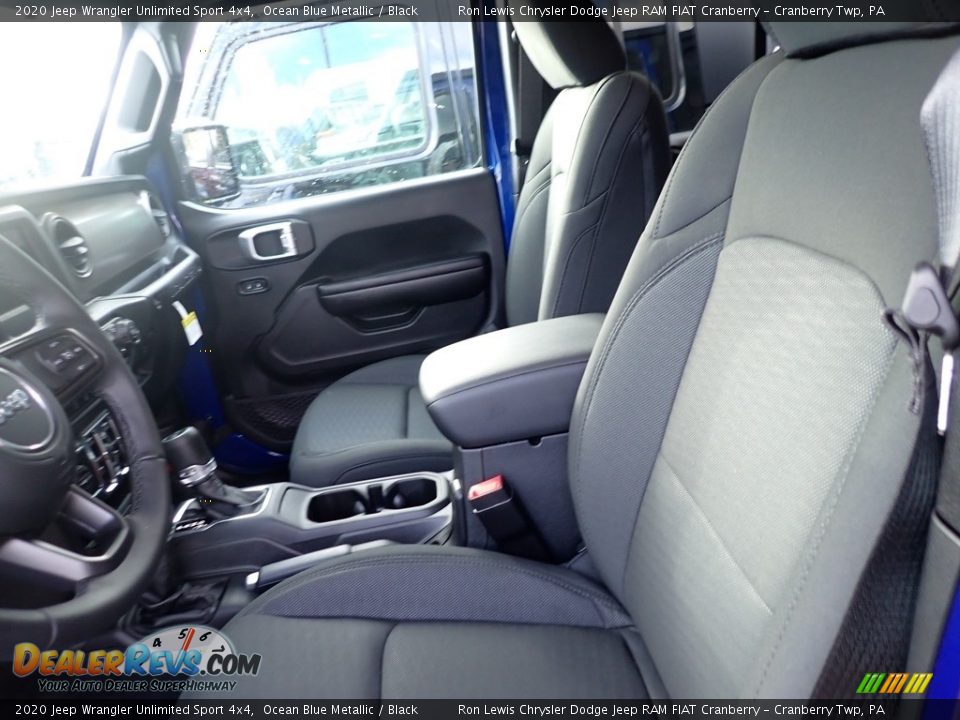 2020 Jeep Wrangler Unlimited Sport 4x4 Ocean Blue Metallic / Black Photo #9