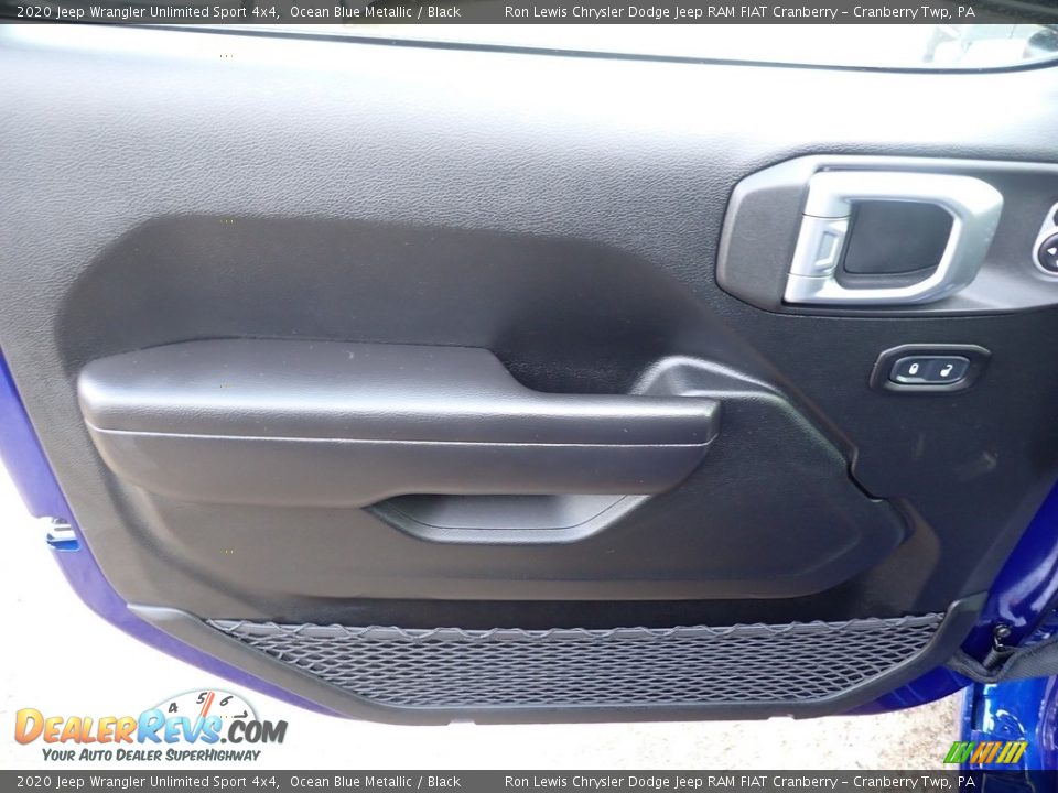 2020 Jeep Wrangler Unlimited Sport 4x4 Ocean Blue Metallic / Black Photo #10