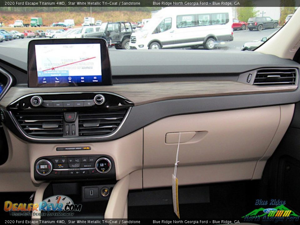 2020 Ford Escape Titanium 4WD Star White Metallic Tri-Coat / Sandstone Photo #16