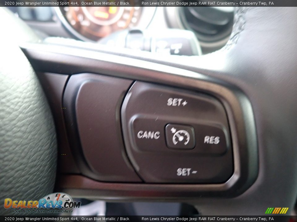 2020 Jeep Wrangler Unlimited Sport 4x4 Ocean Blue Metallic / Black Photo #12